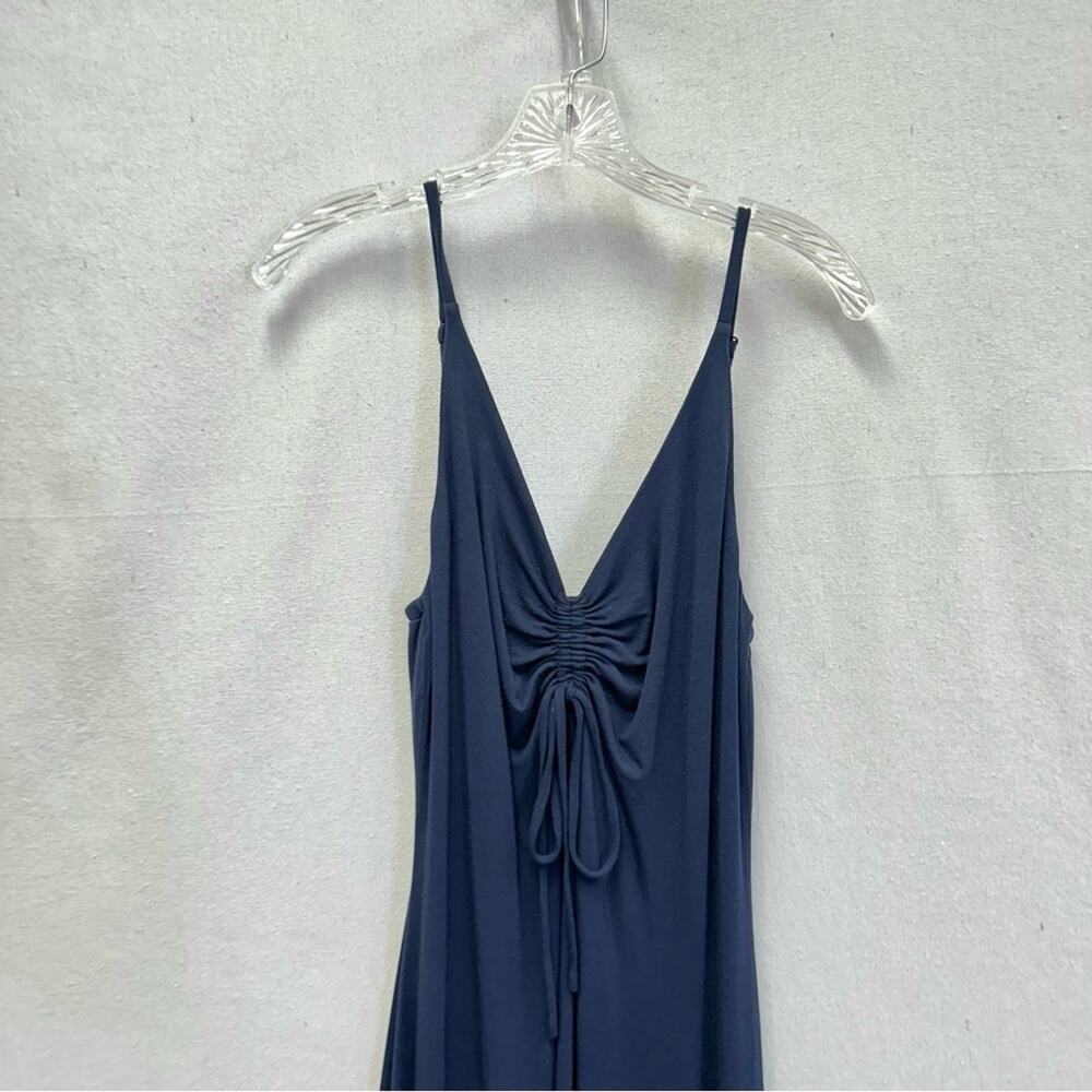 Lou & Grey‎ Signaturesoft navy stretch jersey knit midi dress size medium - Picture 6 of 14